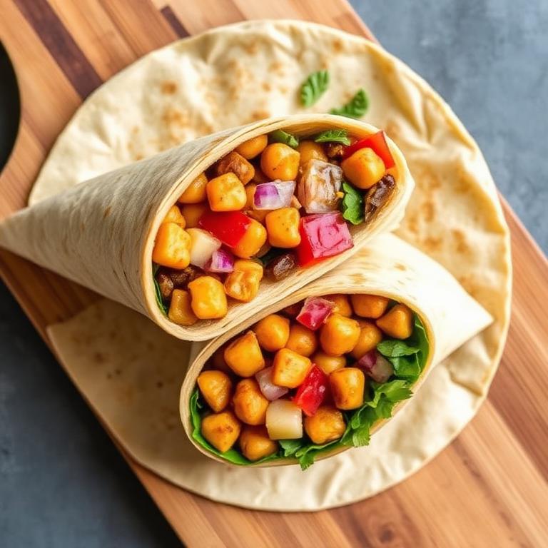 Wrap de Garbanzos Asados